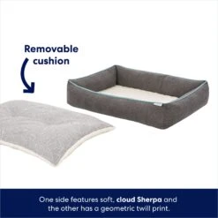 Frisco Sherpa Orthopedic Bolster Cat & Dog Bed -Frisco 144819 PT2. AC SS1800 V1682976333