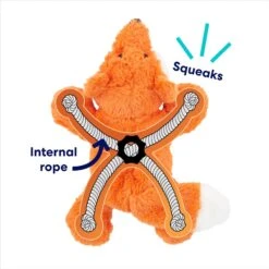 Frisco Fox Plush With Inside Rope Squeaky Dog Toy 10 Frisco Fox Plush With Inside Rope Squeaky Dog Toy -Frisco 147065 PT2. AC SS1800 V1692019954