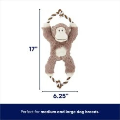 Frisco Monkey Plush With Rope Squeaky Dog Toy 8 Frisco Monkey Plush With Rope Squeaky Dog Toy -Frisco 147067 PT1. AC SS1800 V1674080695