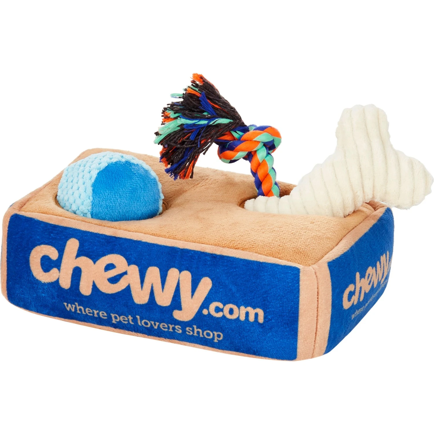 Frisco Chewy Box Hide & Seek Puzzle Plush Squeaky Dog Toy 3 Frisco Chewy Box Hide & Seek Puzzle Plush Squeaky Dog Toy