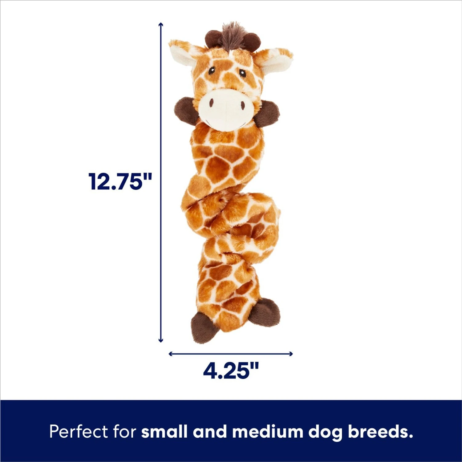 Frisco Giraffe Bungee Plush Squeaky Dog Toy 4 Frisco Giraffe Bungee Plush Squeaky Dog Toy - Image 2