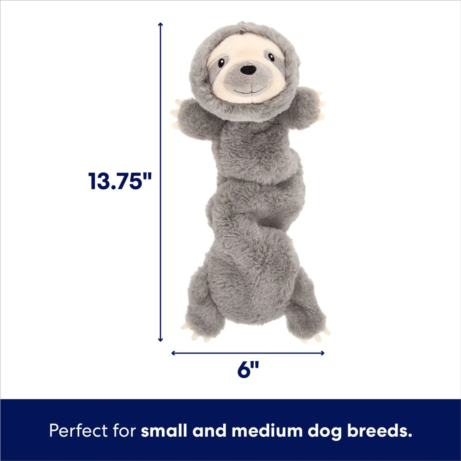 Frisco Sloth Bungee Plush Squeaky Dog Toy 4 Frisco Sloth Bungee Plush Squeaky Dog Toy - Image 2