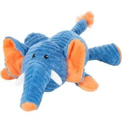 Frisco 51 Frisco Corduroy Plush Squeaking Elephant Dog Toy