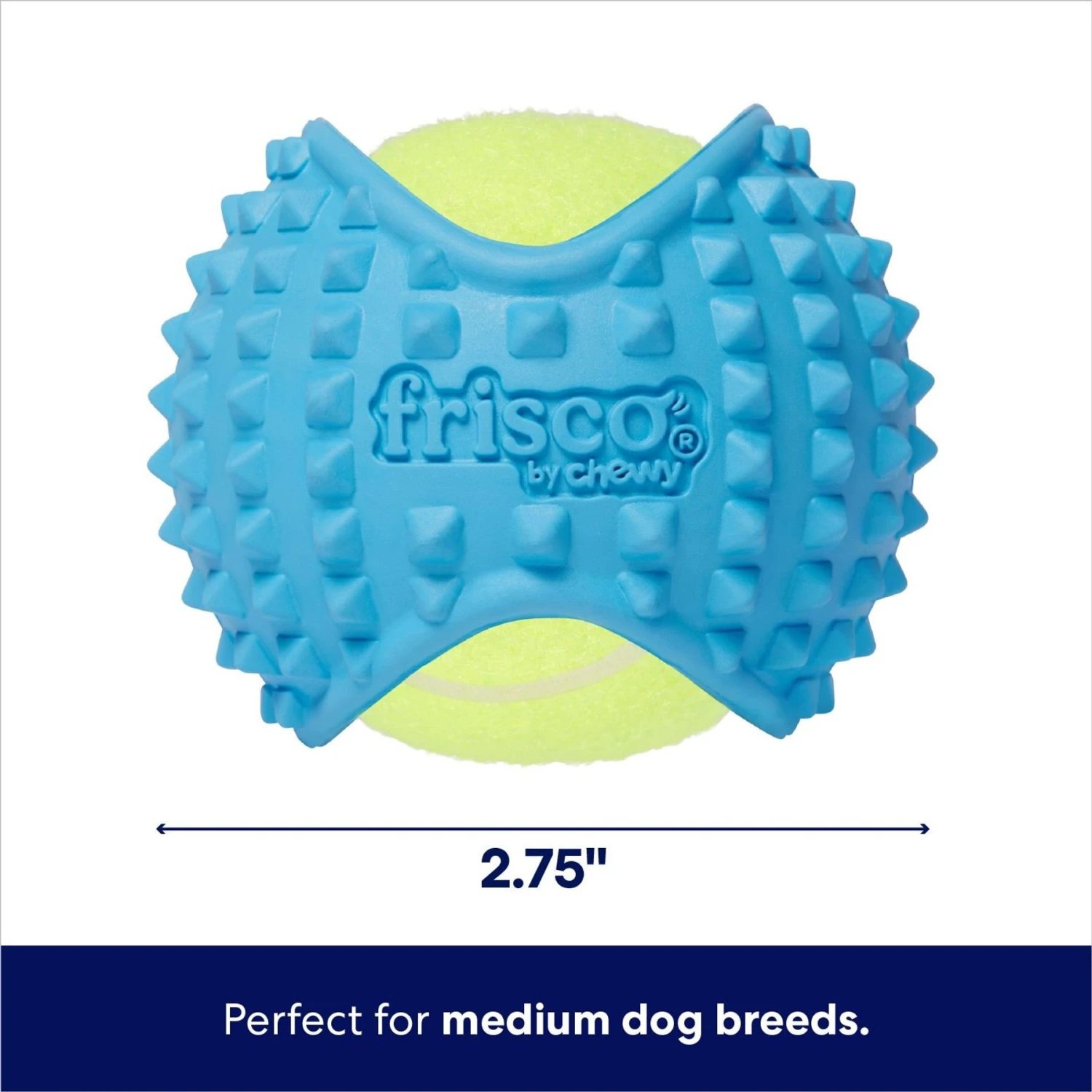 Frisco Fetch Squeaky Tennis Ball With Rubber Sleeve Dog Toy 4 Frisco Fetch Squeaky Tennis Ball With Rubber Sleeve Dog Toy - Image 2