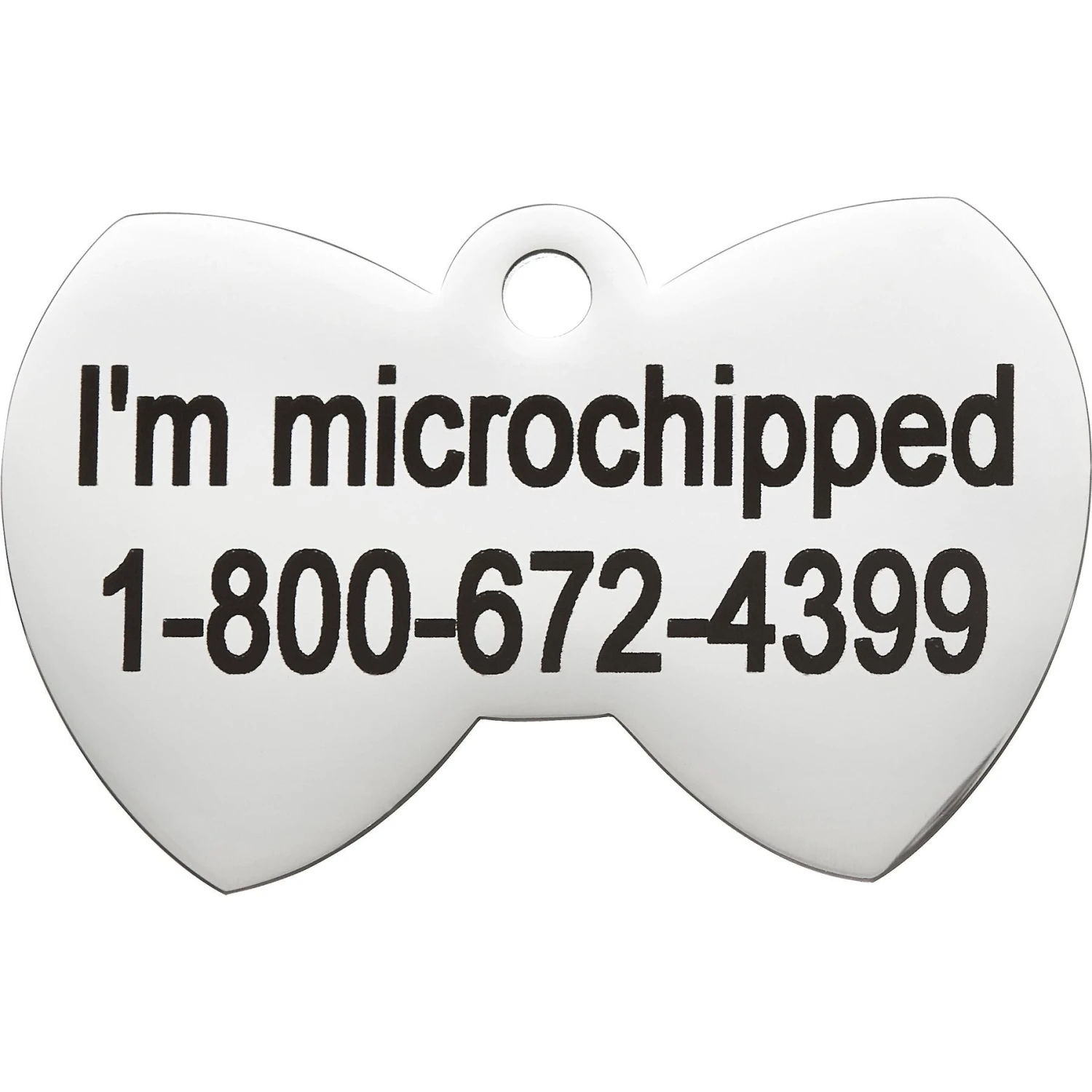 Frisco Stainless Steel Personalized Dog & Cat ID Tag, Bow Tie 7 Frisco Stainless Steel Personalized Dog & Cat ID Tag, Bow Tie - Image 5