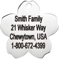 Frisco Stainless Steel Personalized Dog & Cat ID Tag, Flower 12 Frisco Stainless Steel Personalized Dog & Cat ID Tag, Flower -Frisco 153002 PT3. AC SS1800 V1548964703