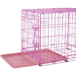 Frisco Fold & Carry Single Door Collapsible Wire Dog Crate, Pink 12 Frisco Fold & Carry Single Door Collapsible Wire Dog Crate, Pink -Frisco 160806 PT3. AC SS1800 V1561066324