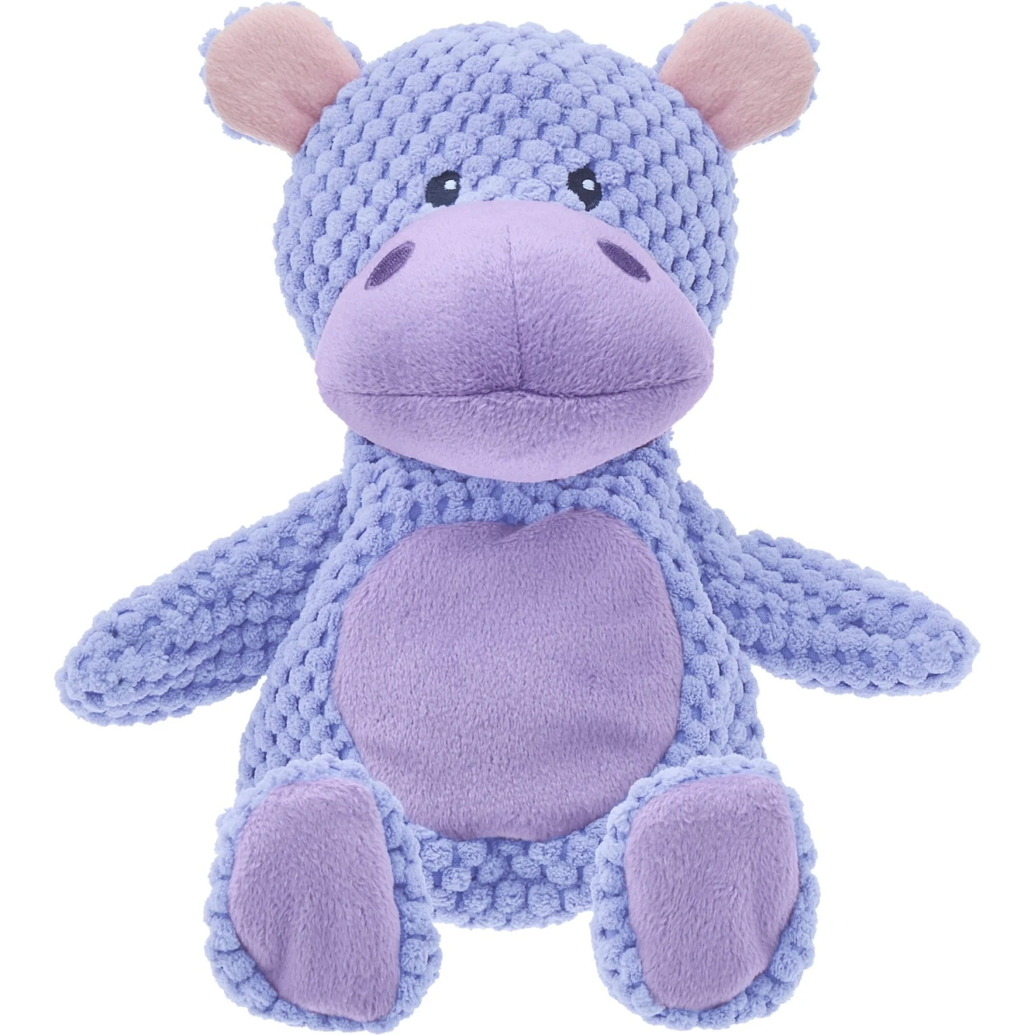 Frisco Hippo Textured Plush Squeaky Dog Toy 3 Frisco Hippo Textured Plush Squeaky Dog Toy