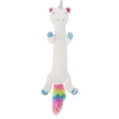 Frisco 39 Frisco Unicorn Skinny Plush Squeaky Dog Toy