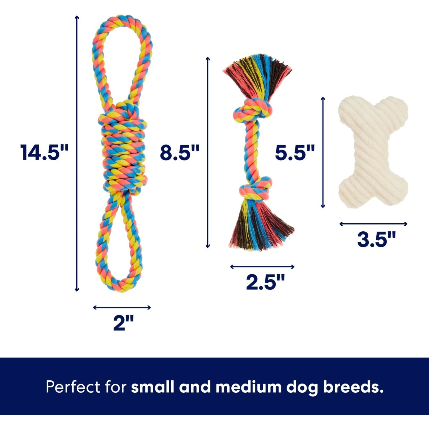 Frisco Jungle Pals Plush & Rope Variety Pack Dog Toy 5 Frisco Jungle Pals Plush & Rope Variety Pack Dog Toy - Image 3