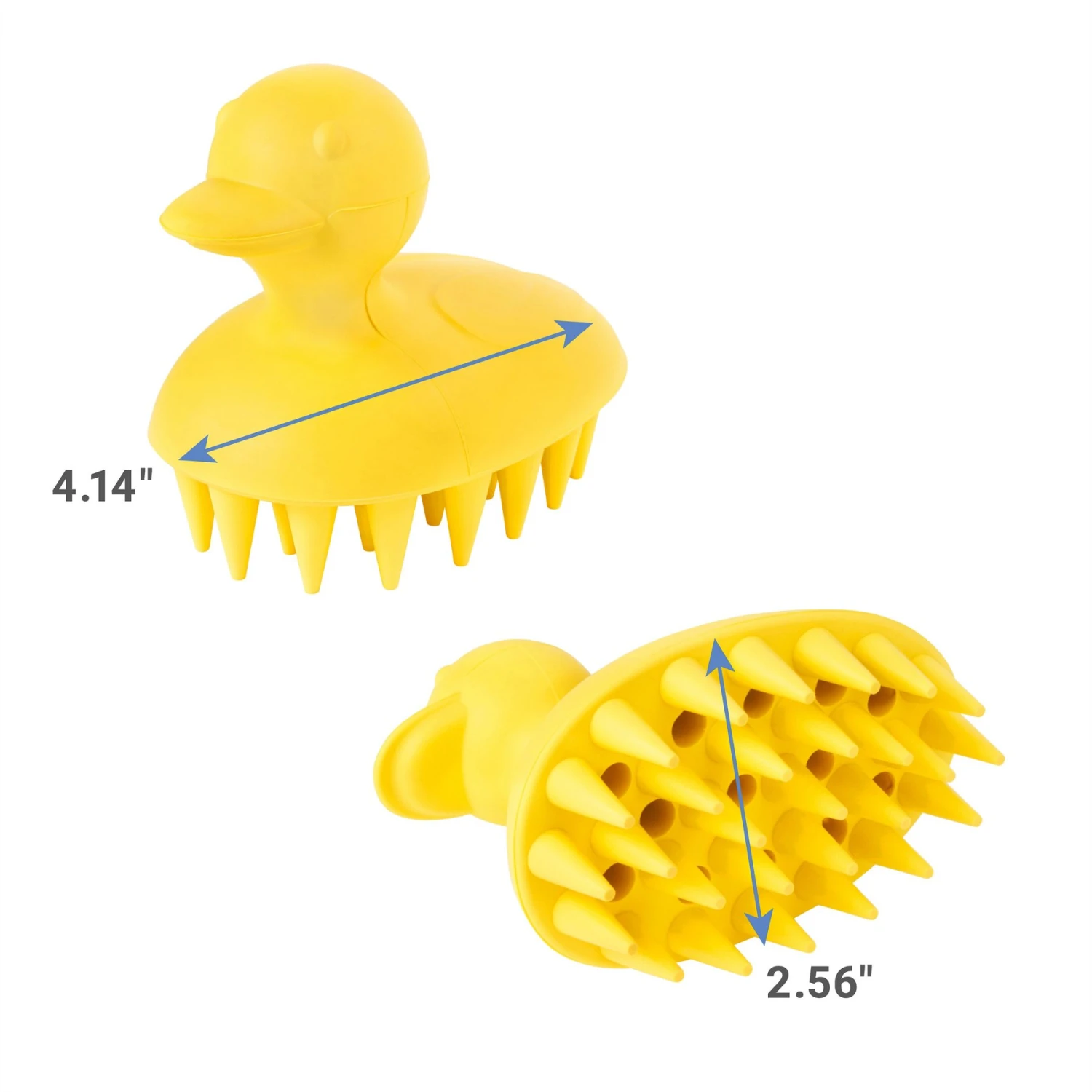 Frisco Rubber Duckie Dog & Cat Curry Brush 4 Frisco Rubber Duckie Dog & Cat Curry Brush - Image 2