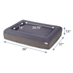 Frisco Orthopedic Rectangular Bolster Cat & Dog Bed W/Removable Cover 7 Frisco Orthopedic Rectangular Bolster Cat & Dog Bed W/Removable Cover -Frisco 210226 PT1. AC SS1800 V1597889496