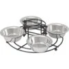 Frisco Multi Pet Feeding 4-Bowls Stainless Steel Dog & Cat Bowls, 0.5 Cup 1 Frisco Multi Pet Feeding 4-Bowls Stainless Steel Dog & Cat Bowls, 0.5 Cup -Frisco 213787 MAIN. AC SS1800 V1598450204