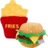 Frisco Burger & Fries Plush Squeaky Dog Toy