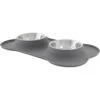 Frisco Silicone Stainless Steel Double Diner Dog & Cat Bowl 2 Frisco Silicone Stainless Steel Double Diner Dog & Cat Bowl -Frisco 215990 MAIN. AC SS1800 V1591020093