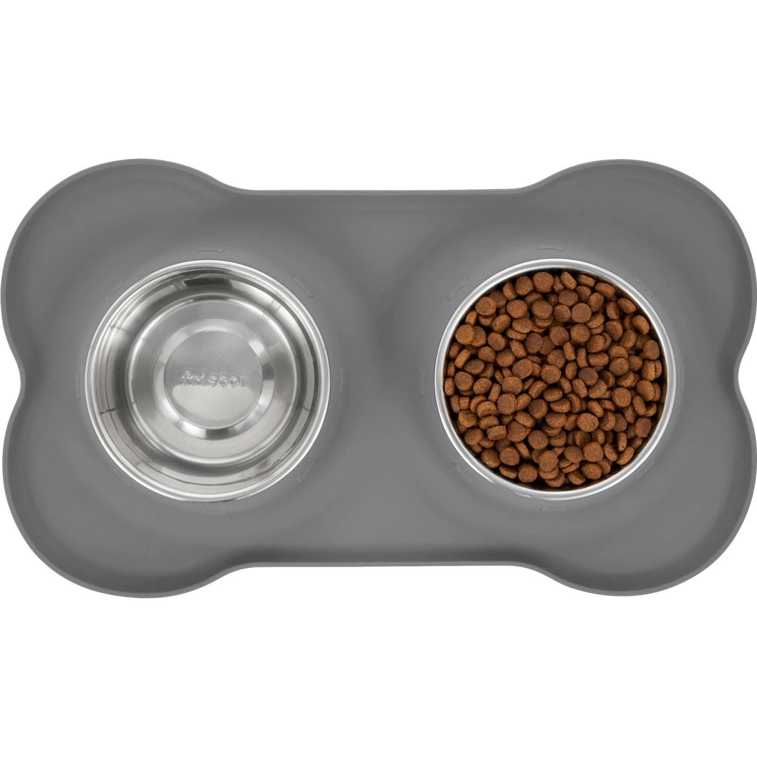 Frisco Silicone Stainless Steel Double Diner Dog & Cat Bowl 7 Frisco Silicone Stainless Steel Double Diner Dog & Cat Bowl - Image 5