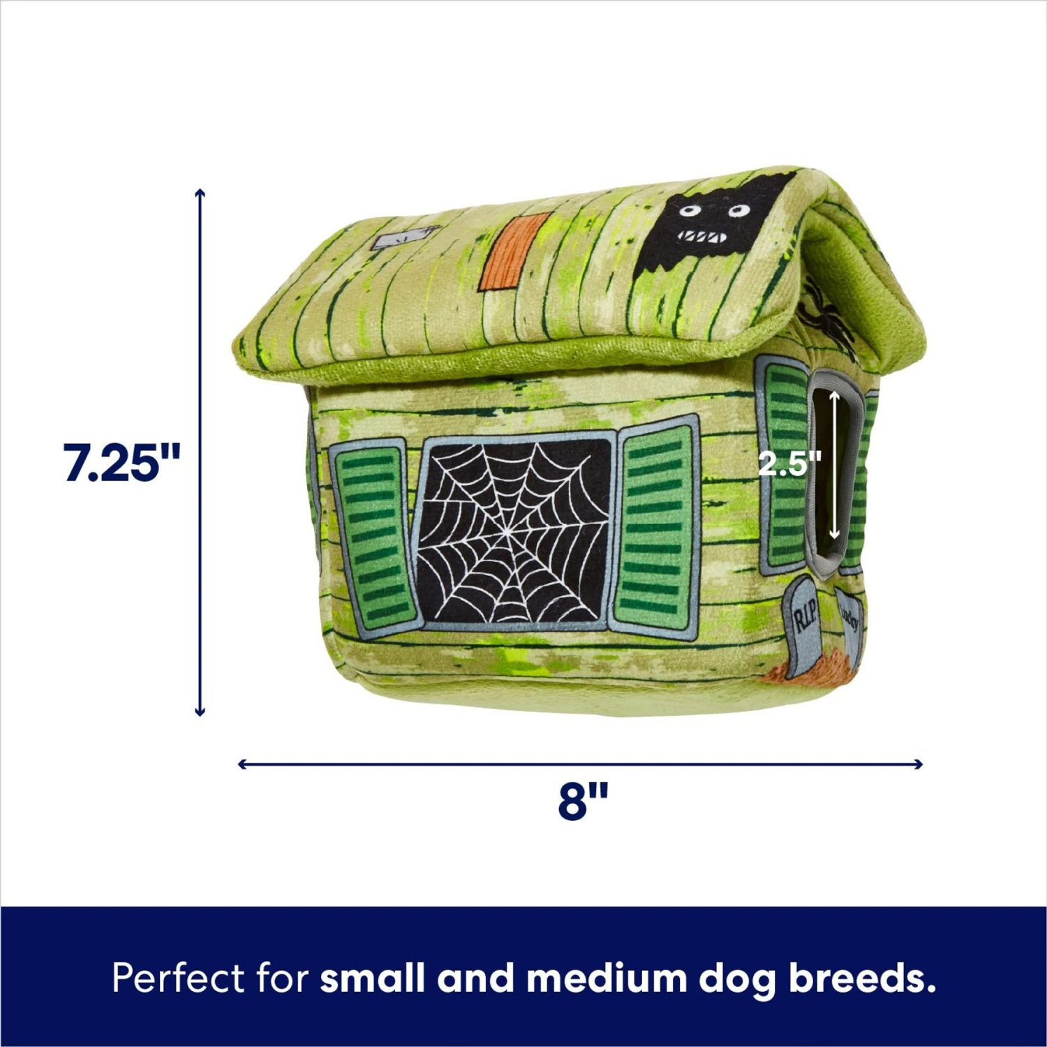 Frisco Halloween Haunted Shack Hide & Seek Puzzle Plush Squeaky Dog Toy 4 Frisco Halloween Haunted Shack Hide & Seek Puzzle Plush Squeaky Dog Toy - Image 2