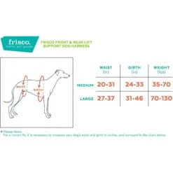 Frisco Front & Rear Lift Handicapped Support Dog Harness 9 Frisco Front & Rear Lift Handicapped Support Dog Harness -Frisco 220372 PT1. AC SS1800 V1596639653