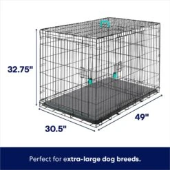 Frisco Heavy Duty Enhanced Lock Double Door Fold & Carry Wire Dog Crate & Mat Kit 11 Frisco Heavy Duty Enhanced Lock Double Door Fold & Carry Wire Dog Crate & Mat Kit -Frisco 233736 PT1. AC SS1800 V1667228242