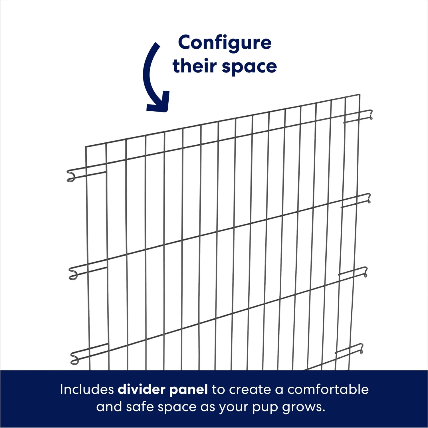 Frisco Heavy Duty Enhanced Lock Double Door Fold & Carry Wire Dog Crate & Mat Kit 8 Frisco Heavy Duty Enhanced Lock Double Door Fold & Carry Wire Dog Crate & Mat Kit - Image 6