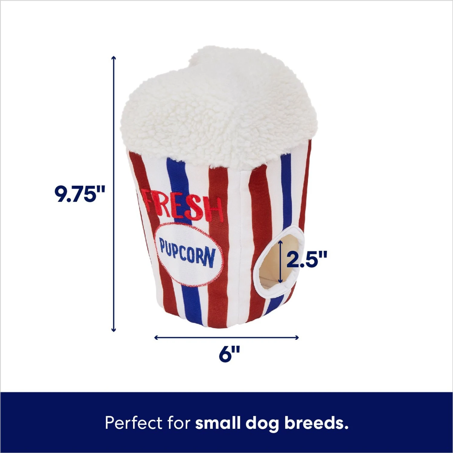 Frisco Zoomies & Chill Popcorn Hide & Seek Puzzle Plush Squeaky Dog Toy 4 Frisco Zoomies & Chill Popcorn Hide & Seek Puzzle Plush Squeaky Dog Toy - Image 2