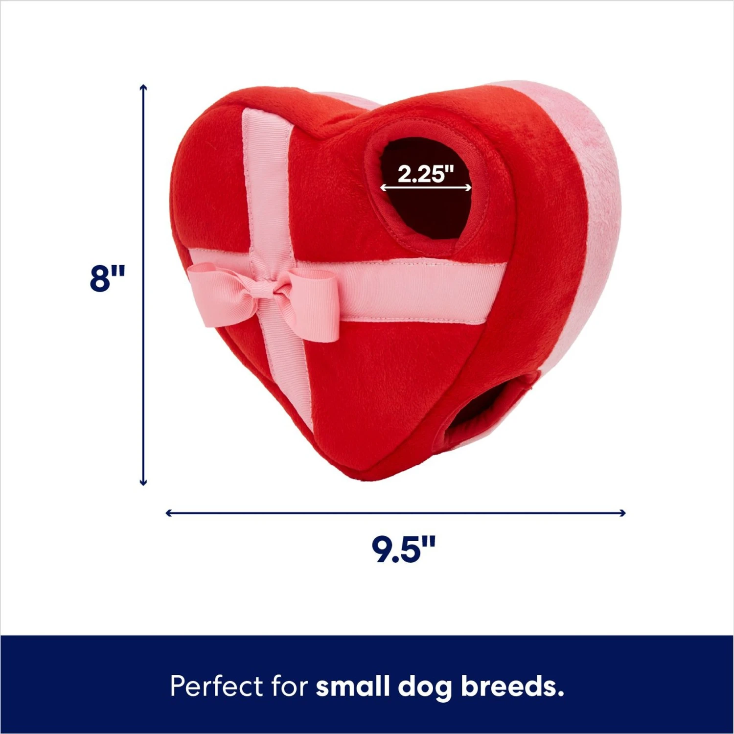 Frisco Valentine Box Of Chocolates Hide & Seek Puzzle Plush Squeaky Dog Toy 4 Frisco Valentine Box Of Chocolates Hide & Seek Puzzle Plush Squeaky Dog Toy - Image 2