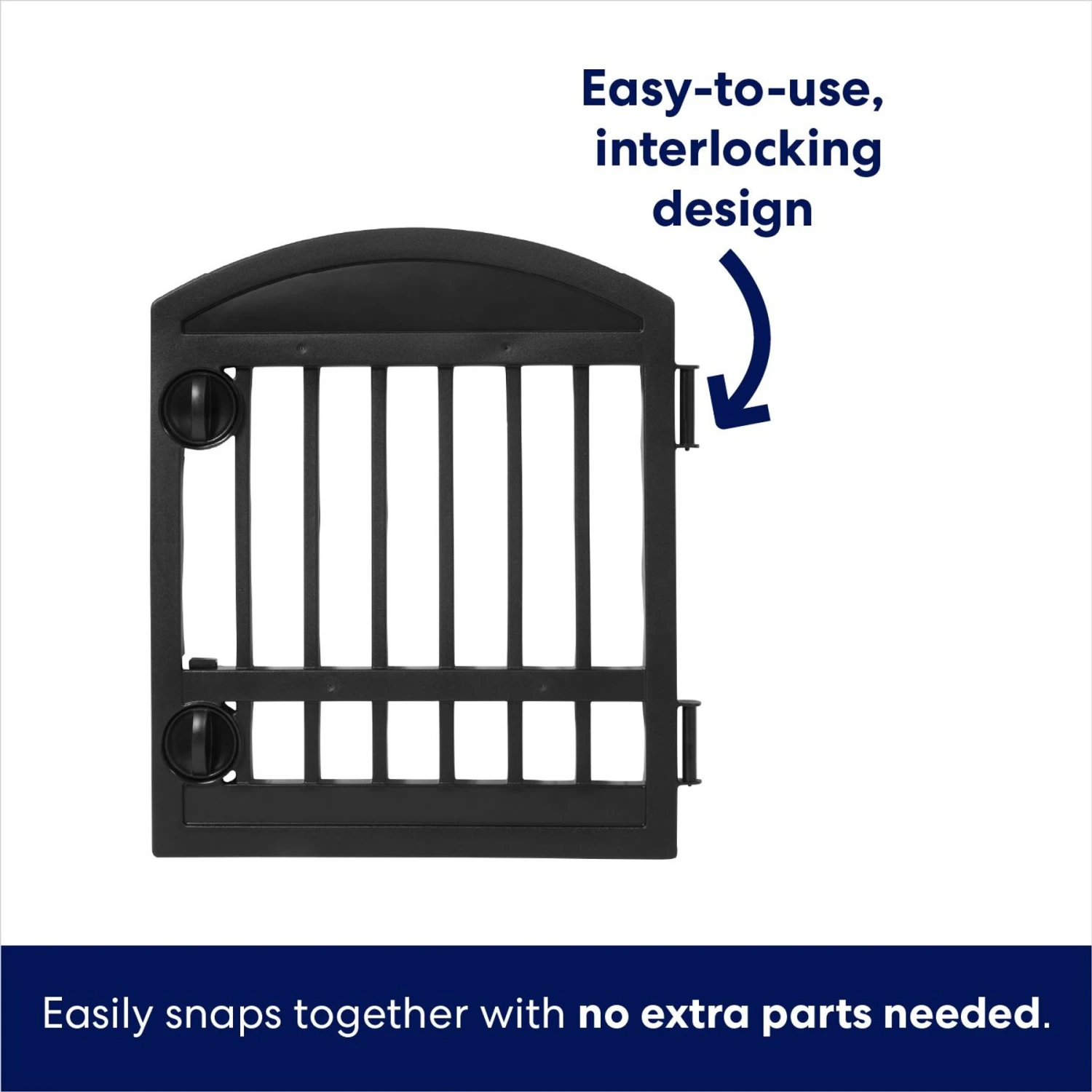 Frisco 4-Panel Dog Exercise Playpen With Door, 24-in 8 Frisco 4-Panel Dog Exercise Playpen With Door, 24-in - Image 6
