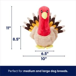 Frisco Holiday Turkey 2-in-1 Plush Squeaky Dog Toy 9 Frisco Holiday Turkey 2-in-1 Plush Squeaky Dog Toy -Frisco 244925 PT1. AC SS1800 V1695043471