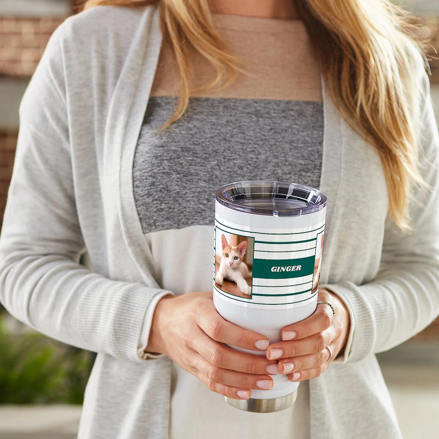 Frisco Double Walled Preppy Stripes Personalized Tumbler, 30-oz Cup 7 Frisco Double Walled Preppy Stripes Personalized Tumbler, 30-oz Cup - Image 5