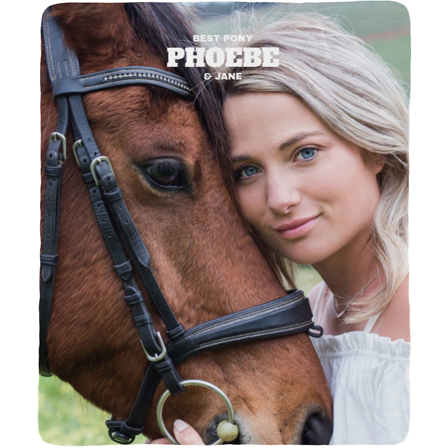 Frisco Portrait Sherpa Fleece Personalized Blanket, 60" X 80" 3 Frisco Portrait Sherpa Fleece Personalized Blanket, 60" X 80"