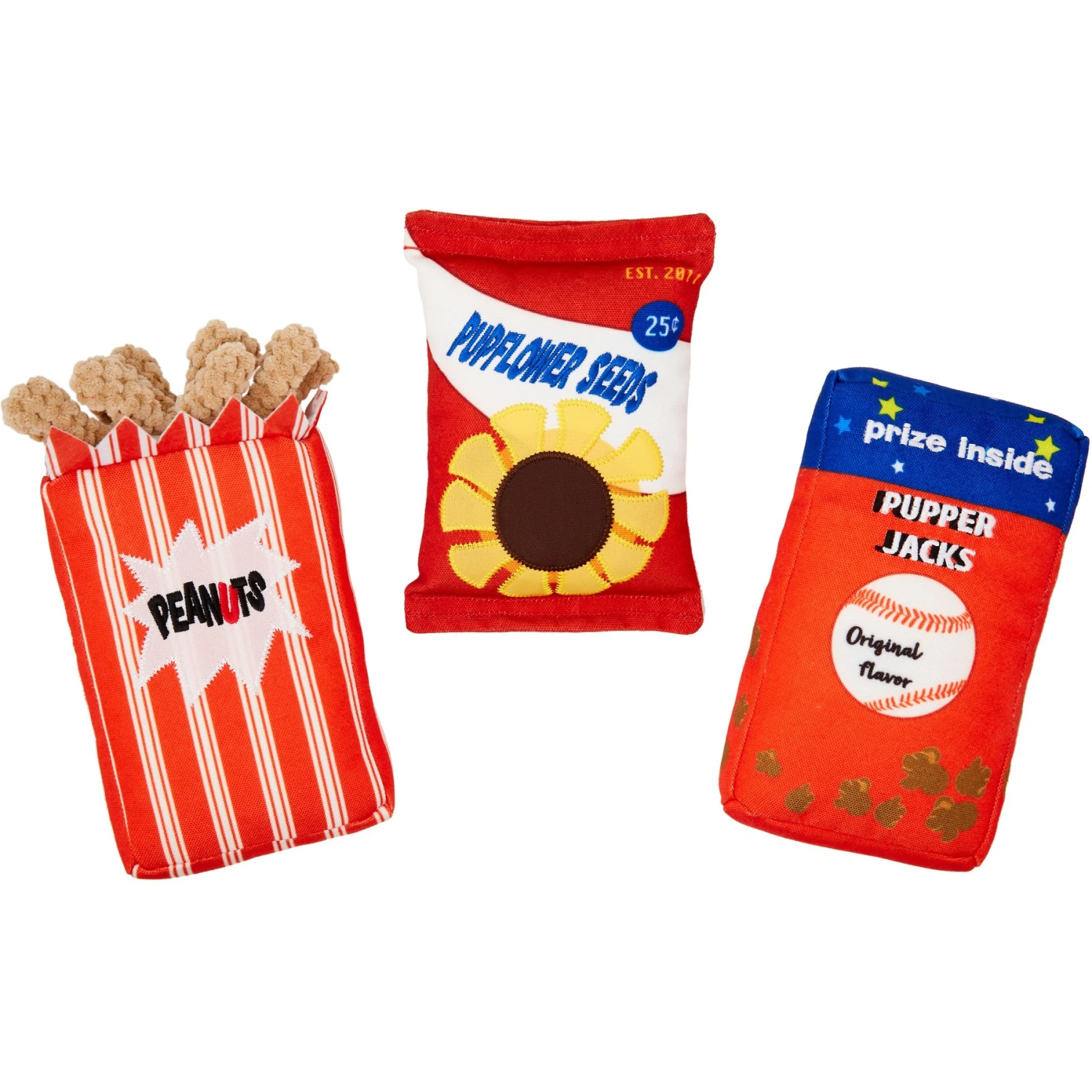 Frisco Baseball Snacks Dog Toy 3 Frisco Baseball Snacks Dog Toy