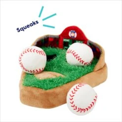Frisco Baseball Hide & Seek Puzzle Plush Squeaky Dog Toy -Frisco 252758 PT3. AC SS1800 V1695760895