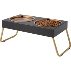 Frisco Copper Stainless Steel Elevated Foldable Double Dog & Cat Bowls 13 Frisco Copper Stainless Steel Elevated Foldable Double Dog & Cat Bowls -Frisco 253060 PT3. AC SS1800 V1616594251
