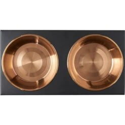 Frisco Copper Stainless Steel Elevated Foldable Double Dog & Cat Bowls 14 Frisco Copper Stainless Steel Elevated Foldable Double Dog & Cat Bowls -Frisco 253060 PT4. AC SS1800 V1616595727