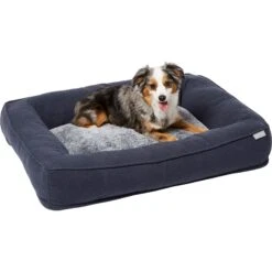 Frisco Faux Felt Orthopedic Rectangular Bolster Dog Bed W/Removable Cover 9 Frisco Faux Felt Orthopedic Rectangular Bolster Dog Bed W/Removable Cover -Frisco 255177 PT2. AC SS1800 V1616013143