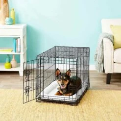 Frisco Fold & Carry Single Door Collapsible Wire Dog Crate & Frisco Quilted Dog Crate Mat 9 Frisco Fold & Carry Single Door Collapsible Wire Dog Crate & Frisco Quilted Dog Crate Mat -Frisco 255493 PT2. AC SS1800 V1603545085