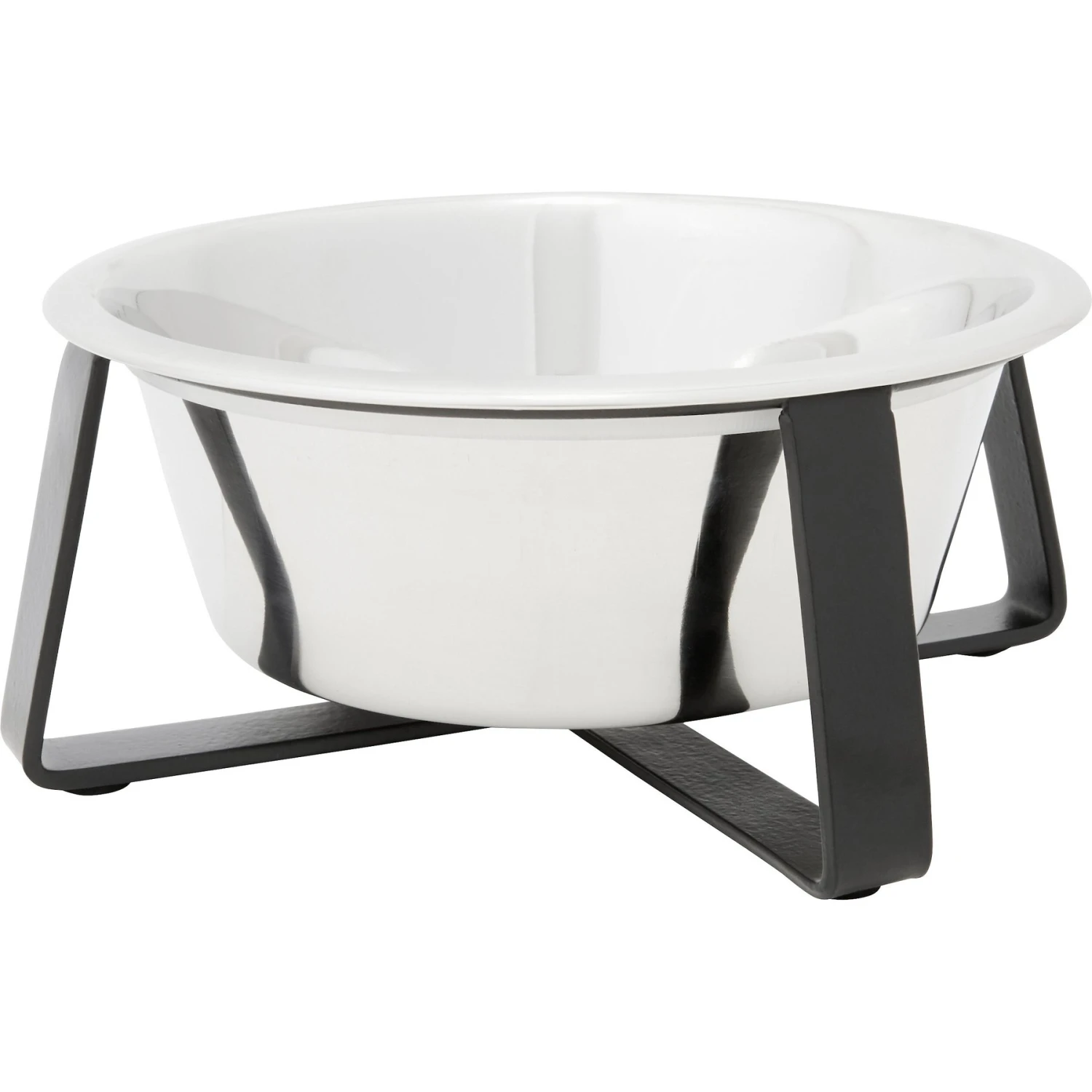 Frisco Black Iron Non-Skid Stainless Steel Dog & Cat Bowl 3 Frisco Black Iron Non-Skid Stainless Steel Dog & Cat Bowl