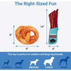 Frisco Road Trip Jerky & Pretzel Plush Squeaky Dog Toy, 2 Count 6 Frisco Road Trip Jerky & Pretzel Plush Squeaky Dog Toy, 2 Count -Frisco 262012 PT1. AC SS1800 V1622563948