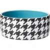 Frisco Houndstooth Non-skid Ceramic Dog Bowl 1 Frisco Houndstooth Non-skid Ceramic Dog Bowl -Frisco 270200 MAIN. AC SS1800 V1620761236