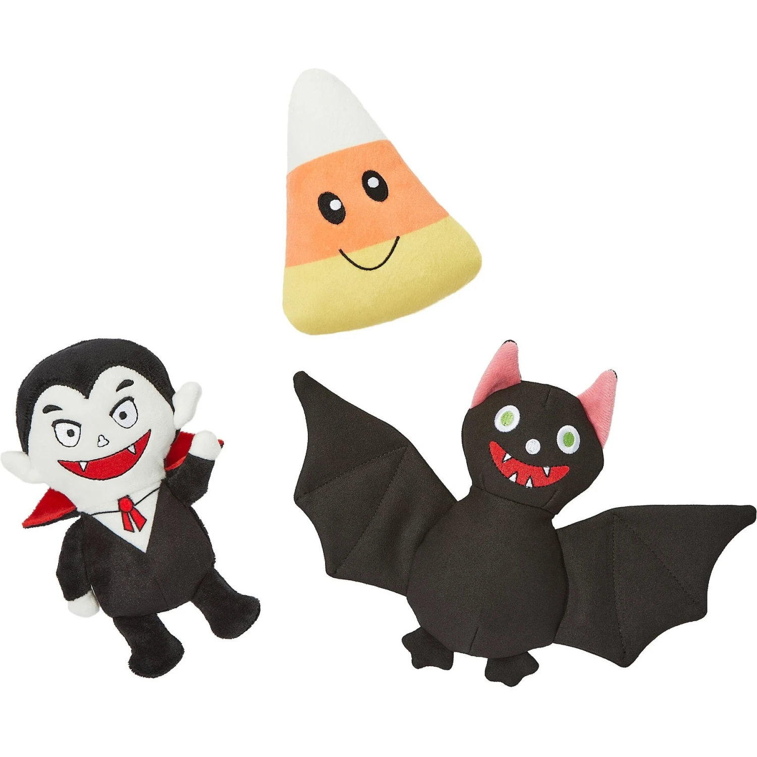 Frisco Halloween Haunted Friends Plush Squeaky Dog Toy 3 Frisco Halloween Haunted Friends Plush Squeaky Dog Toy