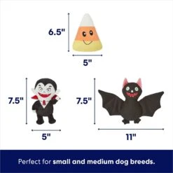 Frisco Halloween Haunted Friends Plush Squeaky Dog Toy 8 Frisco Halloween Haunted Friends Plush Squeaky Dog Toy -Frisco 270363 PT1. AC SS1800 V1689877935