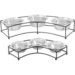 Frisco Multi Pet Feeding 3-Bowls Curved Stainless Steel Dog & Cat Bowl 13 Frisco Multi Pet Feeding 3-Bowls Curved Stainless Steel Dog & Cat Bowl -Frisco 277563 PT5. AC SS1800 V1627936053