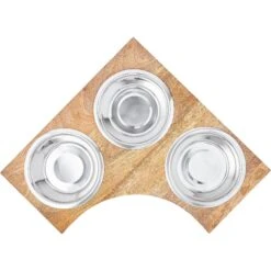 Frisco Multi Pet Feeding Corner Wood 3-Bowls Stainless Steel Dog & Cat Bowl 11 Frisco Multi Pet Feeding Corner Wood 3-Bowls Stainless Steel Dog & Cat Bowl -Frisco 277573 PT4. AC SS1800 V1627935017