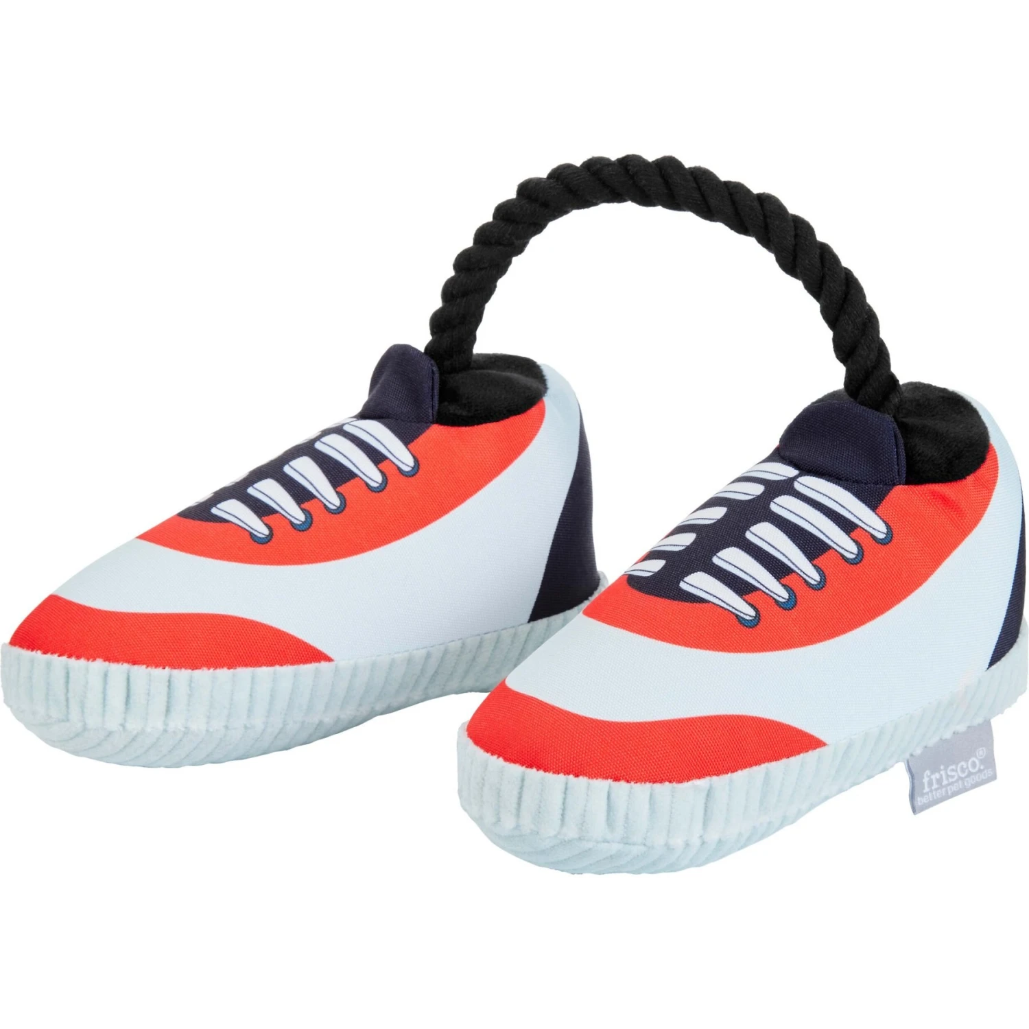 Frisco Running Shoes Plush With Rope Dog Toy 3 Frisco Running Shoes Plush With Rope Dog Toy