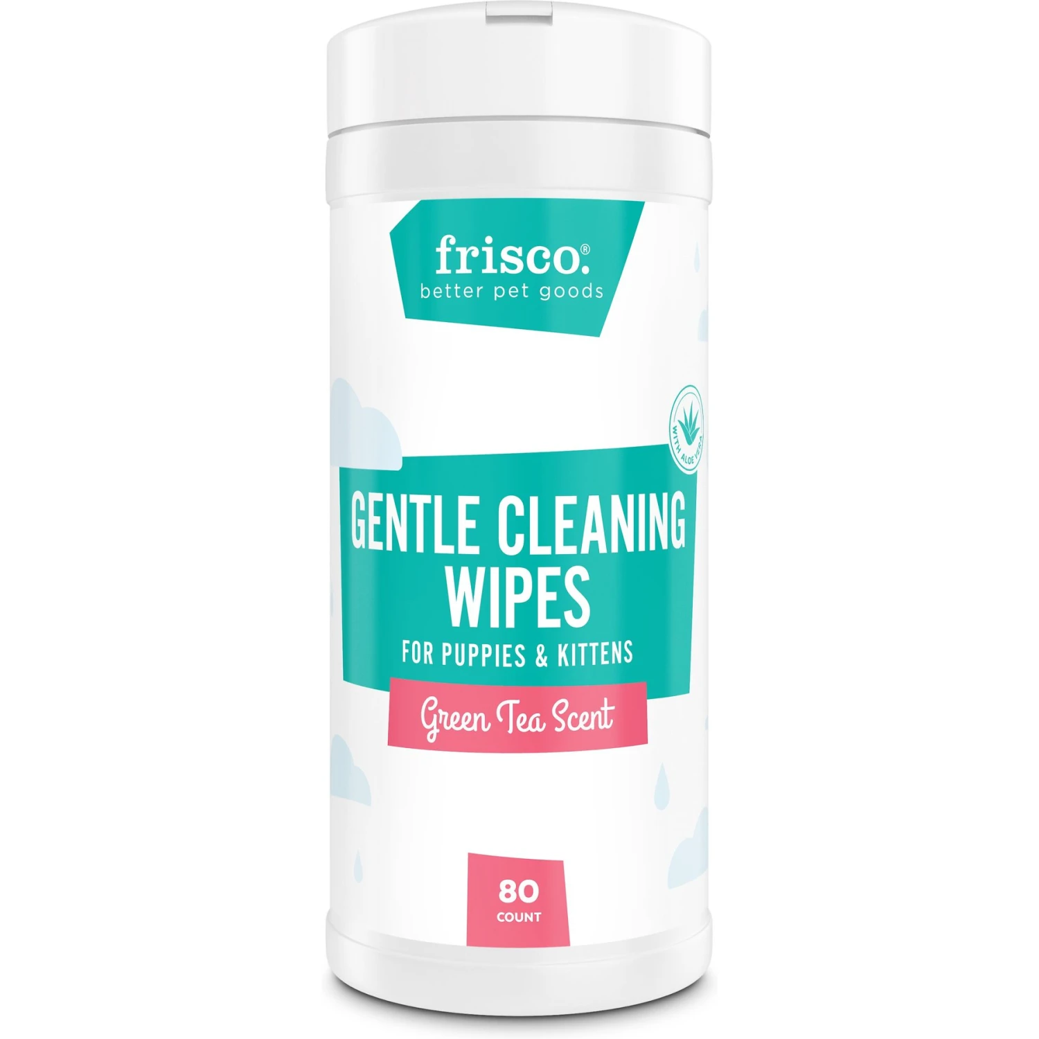 Frisco Gentle Cleaning Waterless Grooming Wipes For Puppies & Kittens, Green Tea Scent 3 Frisco Gentle Cleaning Waterless Grooming Wipes For Puppies & Kittens, Green Tea Scent