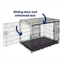 Frisco Heavy Duty Enhanced Lock Sliding Double Door Fold & Carry Wire Dog Crate & Mat Kit 11 Frisco Heavy Duty Enhanced Lock Sliding Double Door Fold & Carry Wire Dog Crate & Mat Kit -Frisco 297461 PT3. AC SS1800 V1633114897
