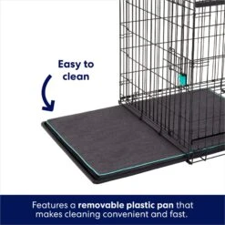 Frisco Heavy Duty Enhanced Lock Sliding Double Door Fold & Carry Wire Dog Crate & Mat Kit 12 Frisco Heavy Duty Enhanced Lock Sliding Double Door Fold & Carry Wire Dog Crate & Mat Kit -Frisco 297461 PT4. AC SS1800 V1633115628