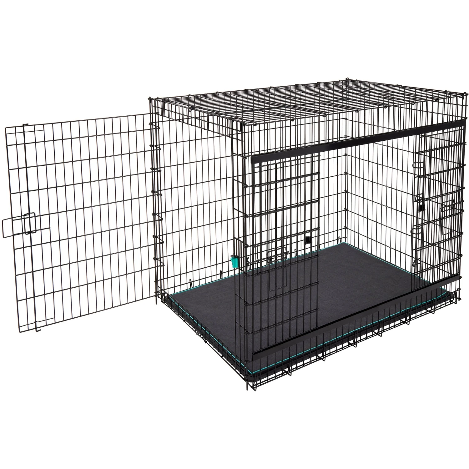 Frisco Heavy Duty Enhanced Lock Sliding Double Door Fold & Carry Wire Dog Crate & Mat Kit, 54 Inch 9 Frisco Heavy Duty Enhanced Lock Sliding Double Door Fold & Carry Wire Dog Crate & Mat Kit, 54 Inch - Image 7