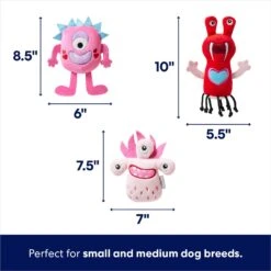 Frisco Valentine Love Monsters Plush Squeaky Dog Toy 7 Frisco Valentine Love Monsters Plush Squeaky Dog Toy -Frisco 298931 PT1. AC SS1800 V1701365187