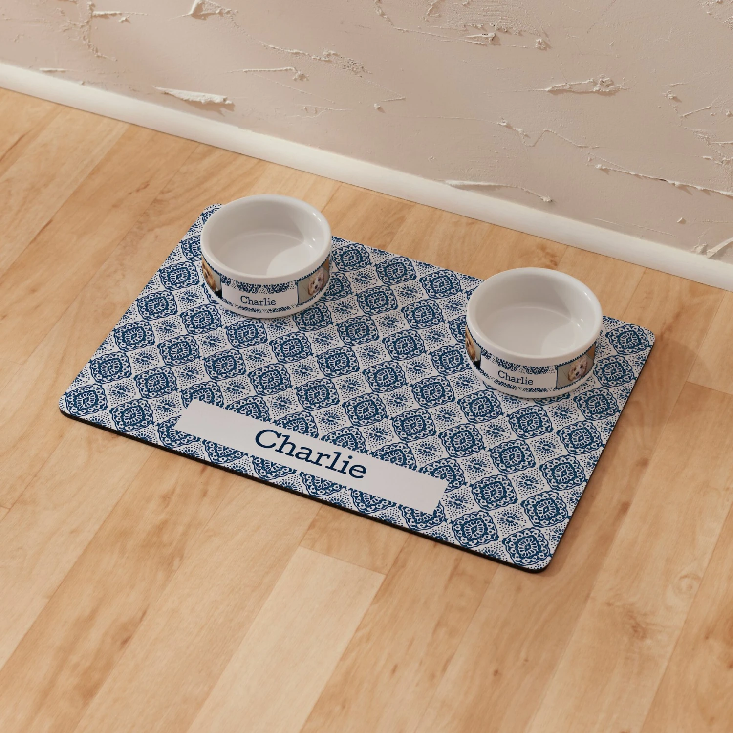 Frisco Boho Damask Personalized Dog & Cat Placemat 7 Frisco Boho Damask Personalized Dog & Cat Placemat - Image 5